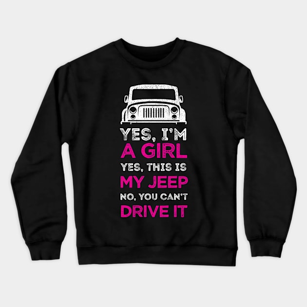 Jeep Girl Shirt Crewneck Sweatshirt by redbarron